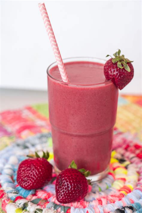 Strawberry Banana Protein Smoothie Brooklyn Farm Girl