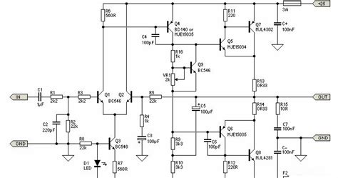 Its main function is to amplify the 10 mw fm signal from the transmitter synthesizer to the rated rf output of 110 watts at the antenna port. 25W Class-A Power Audio Amplifier Circuit Diagram | Super Circuit Diagram