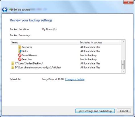 Windows Backup Using Windows 7 Backup Software