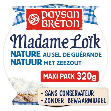 Paysan Breton Fromage Madame Loïk Nature Sel Guérande Maxi Pack 320 G