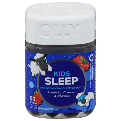 Save On Olly Kids Sleep Melatonin Dietary Supplement Gummies Razzzberry