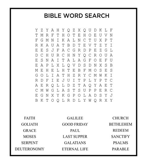 Christian Word Search Printable Letter Words Unleashed Exploring