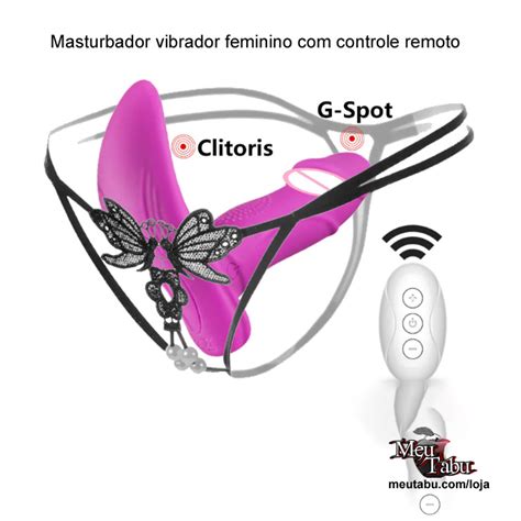 Masturbador Vibrador Feminino Com Controle Remoto Meu Tabu MeuTabu