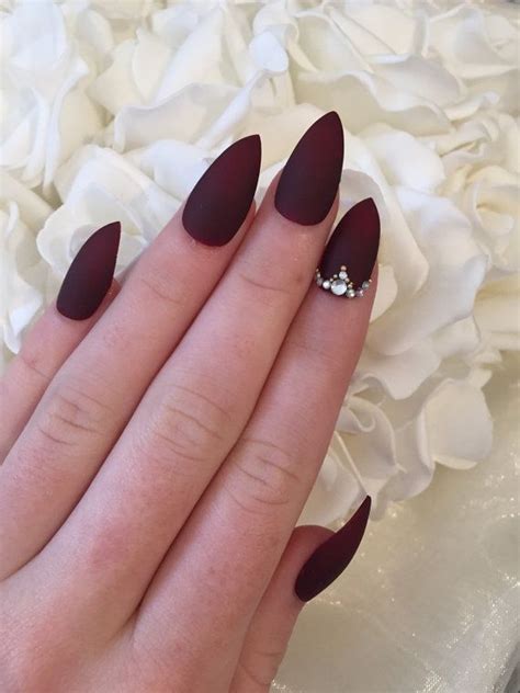 Burgundy Nails 45 Nail Designs For Different Shapes Shopping Ideas