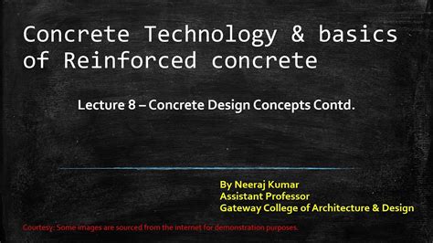 Lecture 8 Concrete Design Concepts Contd Part 7 How To Determine Depth