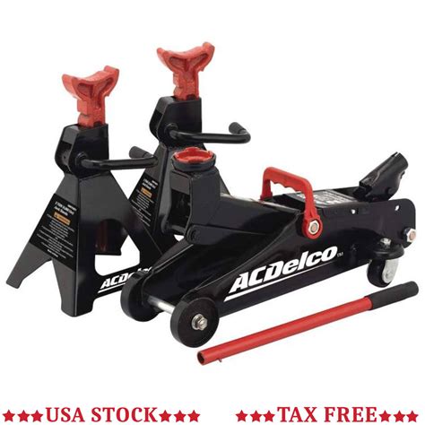 Acdelco 2 Ton Floor Jack And Jack Stands Set Wgl 2 S