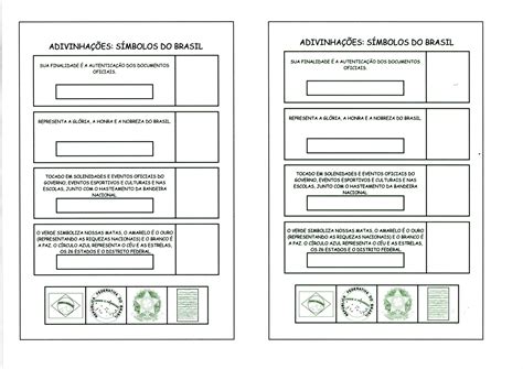Atividades Sobre Os Simbolos Nacionais
