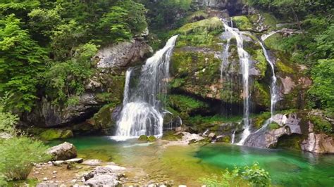 Virje Waterfall Slap Virje Near Bovec Slovenia Youtube
