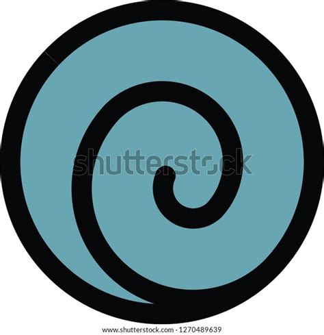 Spiral Japanese Uzumaki Symbol Uzumaki Clan Vector De Stock Libre De