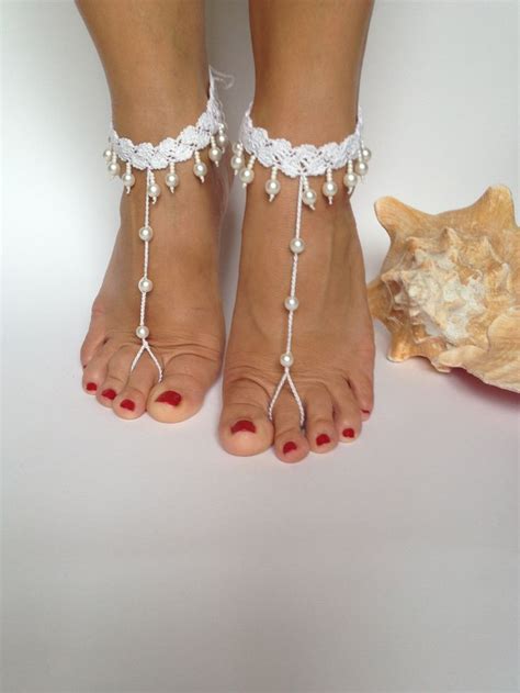 crochet barefoot sandalsbarefoot sandalswedding barefoot etsy uk bridal barefoot sandals