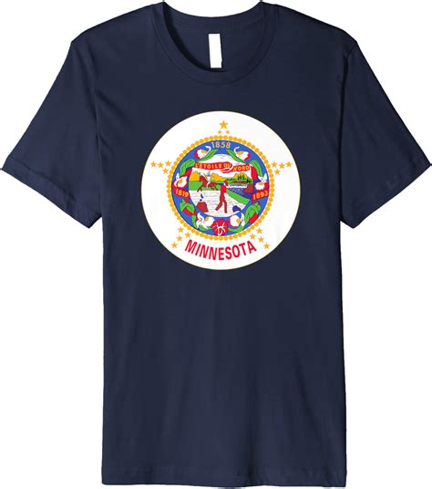 Flag Of Minnesota Premium T Shirt Clothing Shoes And Jewelry
