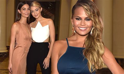 Chrissy Teigen Oozes Sex Appeal In Blue Ensemble To Sports Illustrated Swimsuit Event Daily