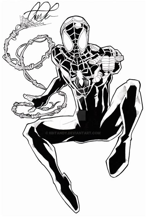 Cool Spider Man Miles Morales Coloring Pages Ideas