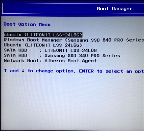 Installation Boot Manager Multiple Entries Ask Ubuntu