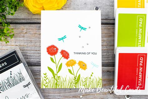 Thinking Of You Card Video Tutorial Featuring Stampin Ups Field Of