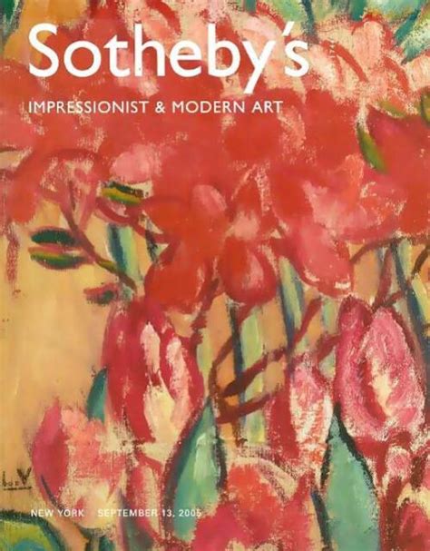 Sothebys Impressionist And Modern Art Auction Catalog September 2005 Ebay