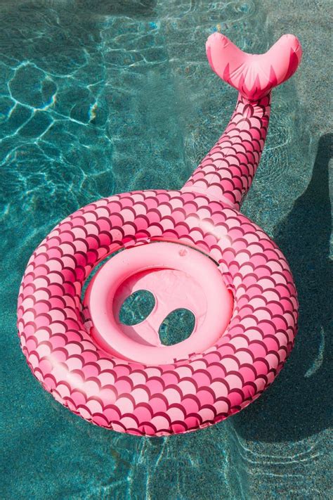 Baby Mermaid Tail Pool Float Cute Pool Floats Baby Mermaid Summer