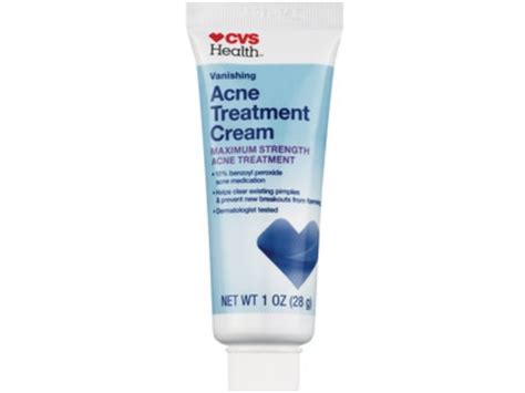 Cvs Health Acne Treatment Cream With 10 Benzoyl Peroxide Maximum