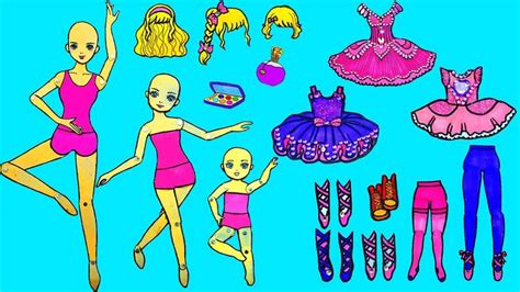 Paper Dolls Dress Up Mother And Daughters Ballerina Dresses Handmade Qui Paper Doll Dress