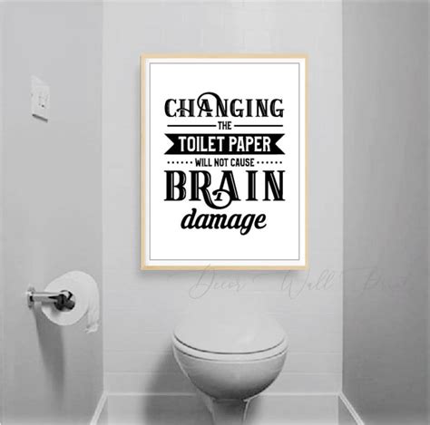 funny bathroom art toilet paper art humor wall art funny etsy