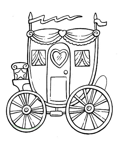 Horse Carriage Coloring Pages