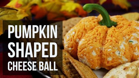 Pumpkin Shaped Cheese Ball Easy Appetizer Recipe By Forkly Youtube