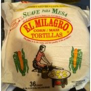 Check spelling or type a new query. El Milagro Corn Tortillas: Calories, Nutrition Analysis ...