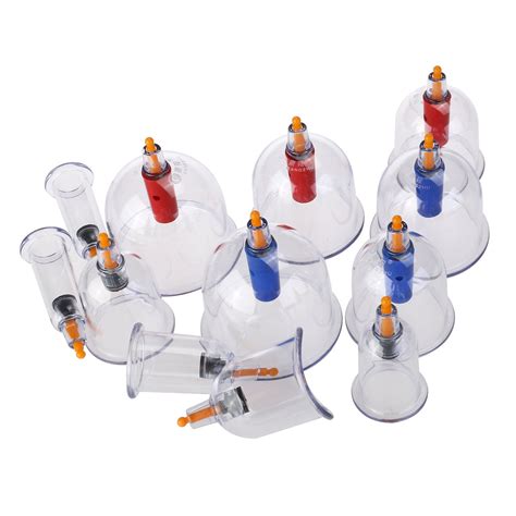 Kangzhu 12 Cups Biomagnetic Vacuum Chinese Body Cupping Home Cure Therapy Set