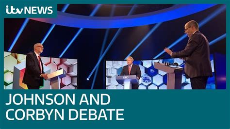 Johnson And Corbyn Clash On Brexit In Tv Head To Head Election Debate Itv News