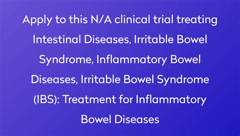 Treatment For Inflammatory Bowel Diseases Clinical Trial Power