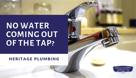 No Water Coming Out Of The Tap How To Fix 10 Tips