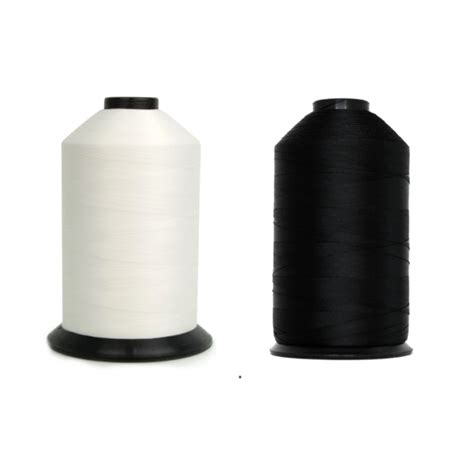 Bonded Nylon Thread Size 207 Tex 210 Colors Black And White