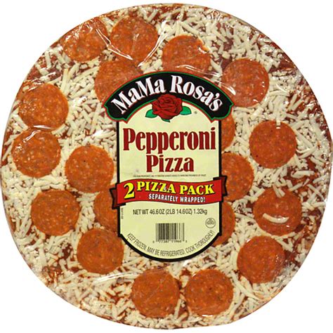 Mama Rosas Traditional Pepperoni Pizzas 2 Ct Box Pizza Wades