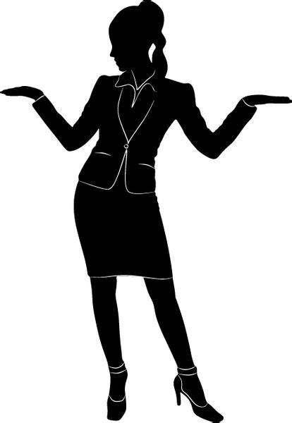 Business Woman Silhouette Business Woman Silhouette Vector Free At Getdrawings