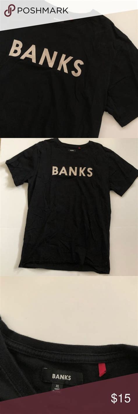 Mens Black Banks Tee Xl Bank Tees Tees Tee Shirts