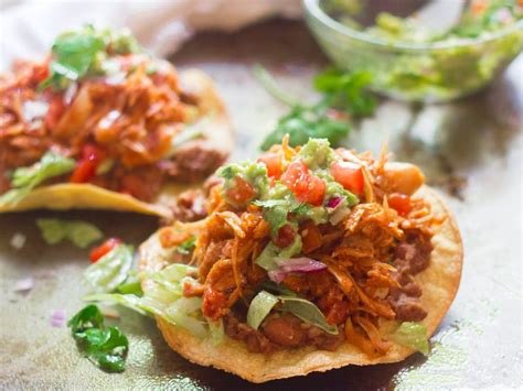 7 chipotle peppers, diced (canned chipotle peppers) *. Tostadas de tinga