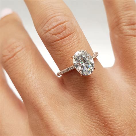 Oval cut diamond and engagement rings. 1.54 Carat Oval Cut D - VS2 Hidden Halo Diamond GIA ...