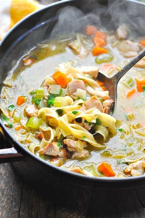 Quick And Easy Homemade Turkey Noodle Soup The Seasoned Mom Recipe
