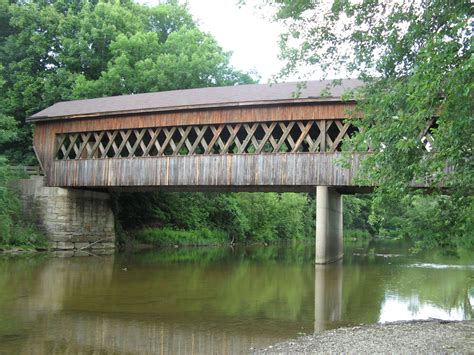 Covered Bridge Ashtabula County Oh Covered Bridges Rustic Bridge