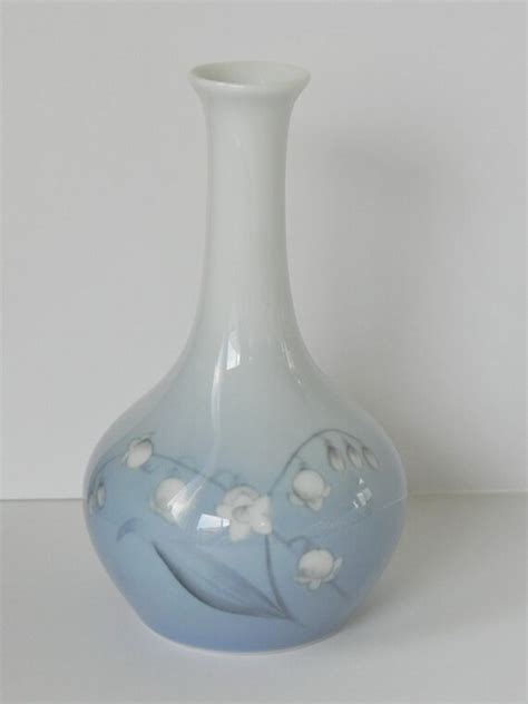 bing and grondahl vase blue porcelain vase with lily of the