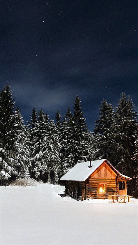 Iphone Wallpaper Winter Winter House Winter Cabin Cabin Life