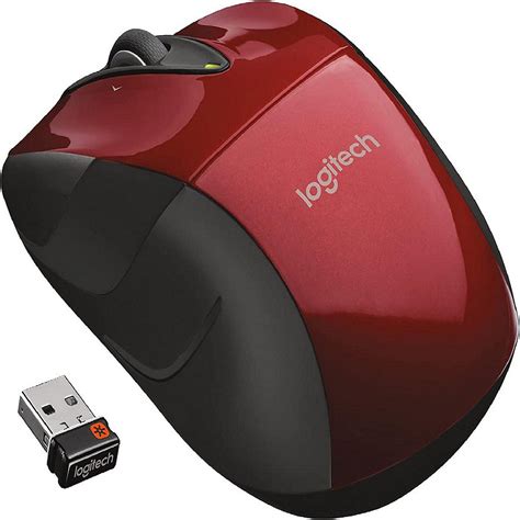 Logitech M525 Wireless Optical Ambidextrous Mouse Redblack