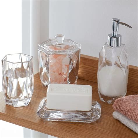 Maybe you would like to learn more about one of these? MoDRN Glam Faceted Glass Bath Accessory Set - Walmart.com ...