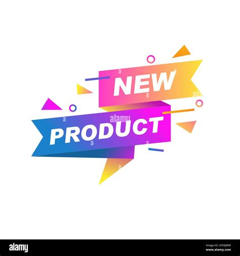 New Product Sign Color Vector Illustration Colorful New Product