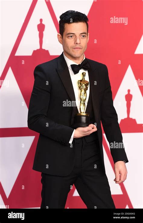 Rami Malek Winner Of The Best Actor Oscar In The Press Room At The 91st