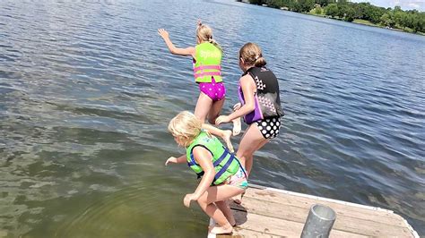Tanna And Cousins Jumping In The Lake Youtube
