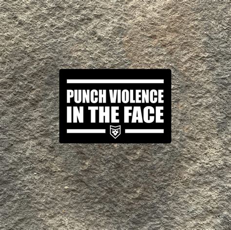 Punch Violence In The Face Vinyl Decal Patchops