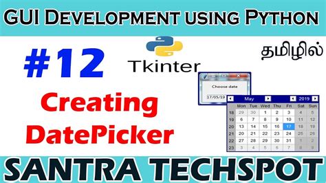 12 Creating Datepicker Widget Using Python Tkinter Tkinter