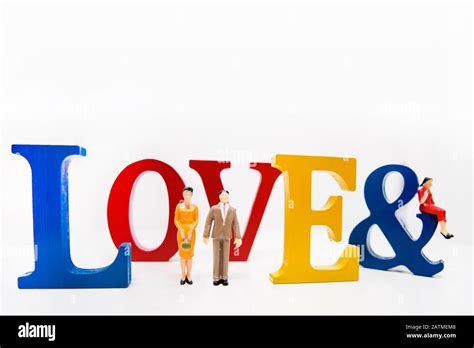 Love Triangle Abstract Photo Of Love And Lovers Big Wooden Letters