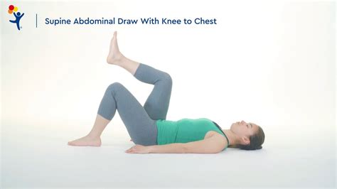 Core Exercise Knee To Chest Youtube